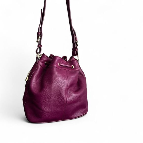 Ora Delphine Pebbled Leather Bucket Bag - Picture 4 of 7